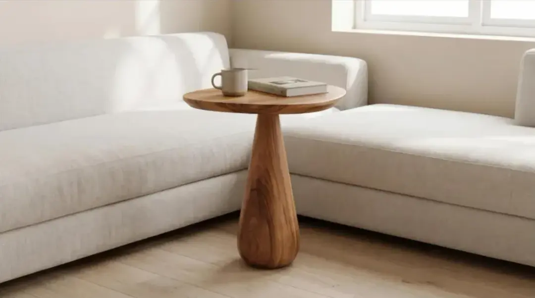 Mesa de Apoio Orgânica Base Gota Alta 50 cm | Volume A — foto 1