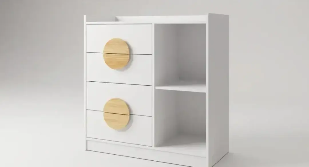 Cômoda 4 Gavetas com Puxadores de Pinus | Volume A — foto 3